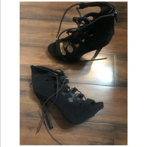 Fashion Nova Black/ Lace up